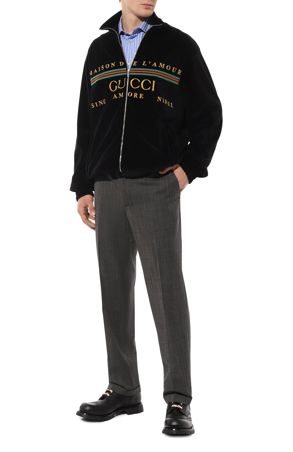 Кожаные ботинки GUCCI, арт. 575109 DHR00, фото 2