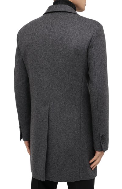 Шерстяное пальто DSQUARED2 серого цвета по цене 124500 руб., арт. S74AA0225/S53103, фото 5 Шерстяное пальто DSQUARED2, арт. S74AA0225/S53103, фото 5