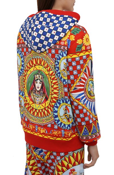 Хлопковый кардиган DOLCE & GABBANA разноцветного цвета по цене 105000 руб., арт. F9I40T/FI76H, фото 4 Хлопковый кардиган DOLCE & GABBANA, арт. F9I40T/FI76H, фото 4