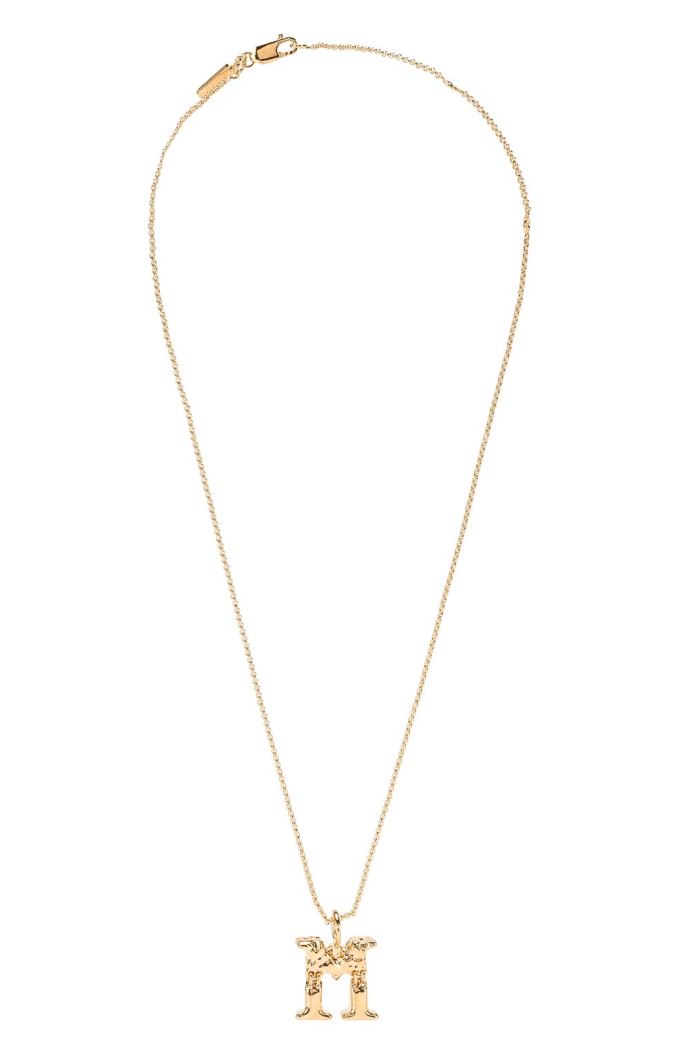 Подвеска на цепочке alphabet m CHLOÉ золотого цвета по цене 51650 руб., арт. CHC20SF02MCB7, фото 1 Подвеска на цепочке alphabet m CHLOÉ, арт. CHC20SF02MCB7, фото 1