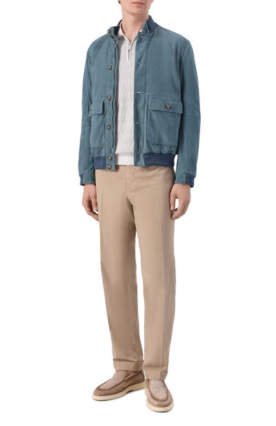 Поло из хлопка и шелка ANDREA CAMPAGNA, арт. SU26C0S310-01/C0S264, фото 2