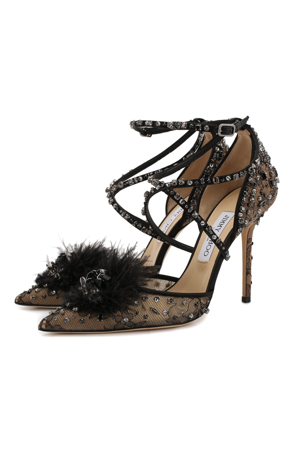 Текстильные туфли odette 100 JIMMY CHOO, арт. ODETTE100WQQ, фото 1