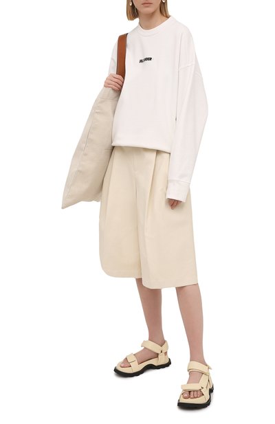 Хлопковый свитшот JIL SANDER, арт. JPPS707513-WS248608, фото 2