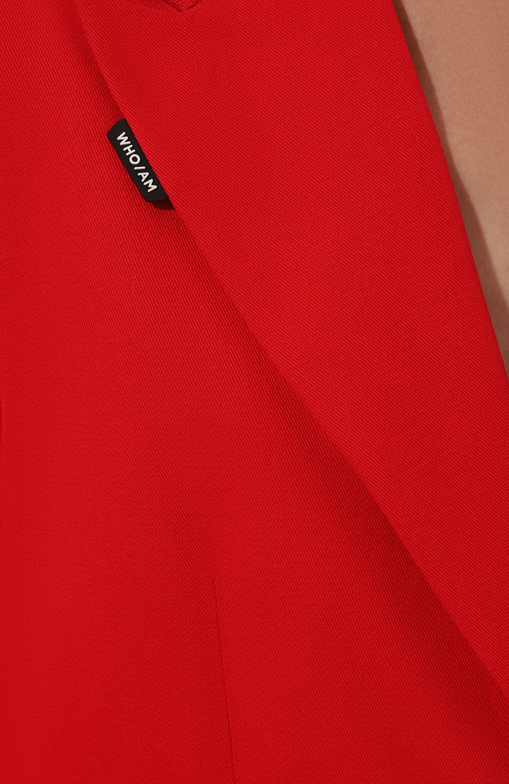 Хлопковый жакет WHO_AM красного цвета по цене 29900 руб., арт. FJ2-SV2210-RED, фото 5 Хлопковый жакет WHO_AM, арт. FJ2-SV2210-RED, фото 5
