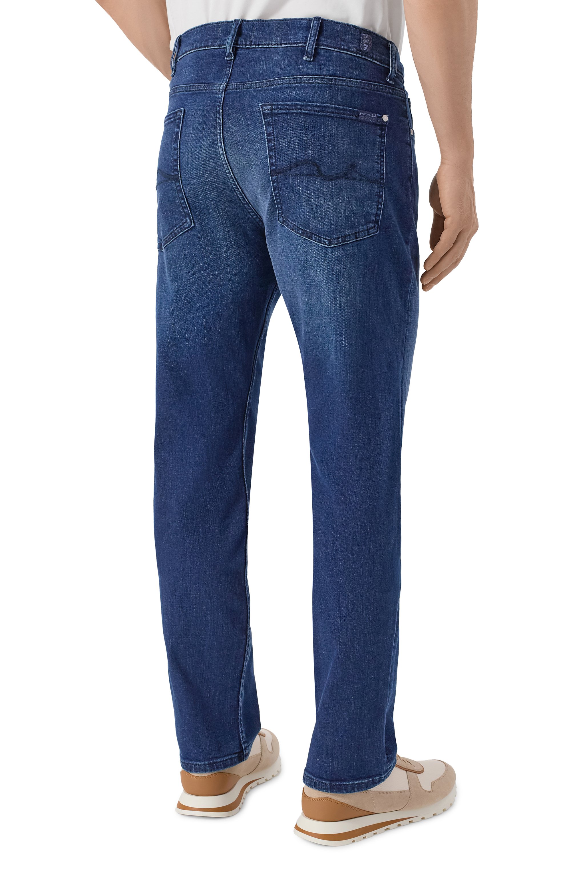 Джинсы slimmy 7 FOR ALL MANKIND темно-синего цвета по цене 29150 руб., арт. 7TC40C42-1VS, фото 4 Джинсы slimmy 7 FOR ALL MANKIND, арт. 7TC40C42-1VS, фото 4