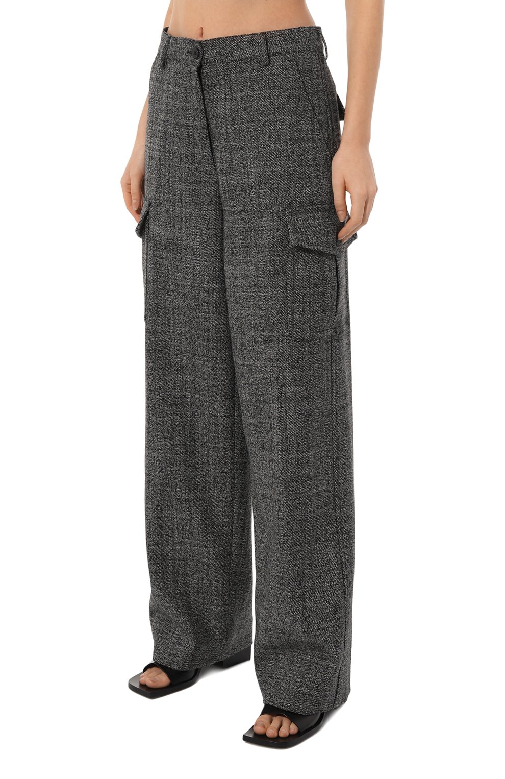 Шерстяные брюки DRIES VAN NOTEN, арт. 232-010910-7068, фото 3