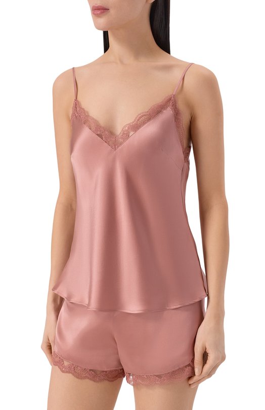 Шелковый топ SimonePerele 1F8902 Розовый  1F8902 Фото 3
