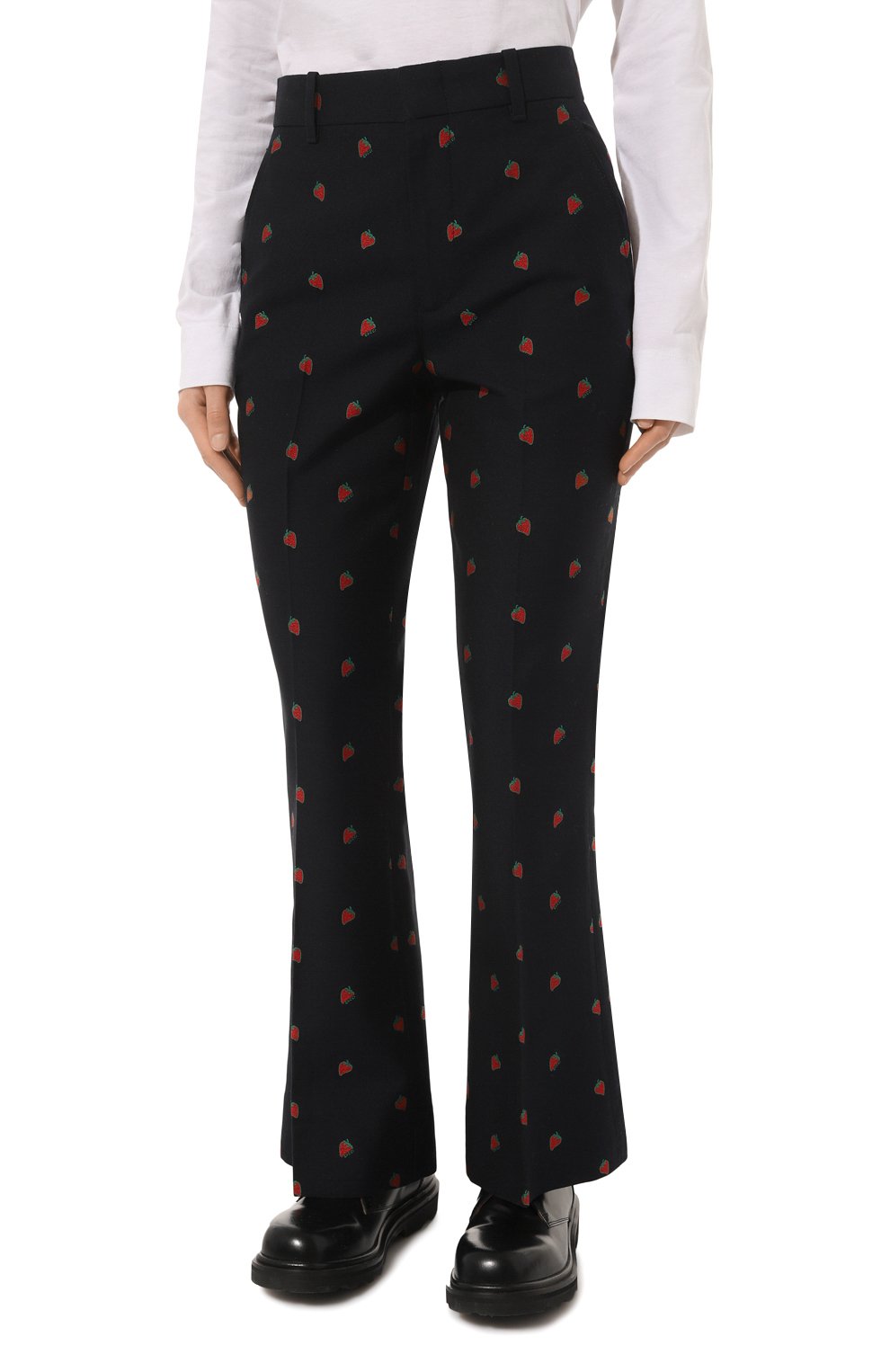 Шерстяные брюки GUCCI, арт. 523574 ZABWM, фото 3