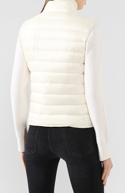 Пуховый жилет liane MONCLER белого цвета по цене 64400 руб., арт. F1-093-1A102-00-53048, фото 4 Пуховый жилет liane MONCLER, арт. F1-093-1A102-00-53048, фото 4
