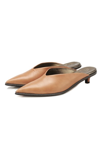 Кожаные мюли BRUNELLO CUCINELLI, арт. MZSLC1739, фото 1