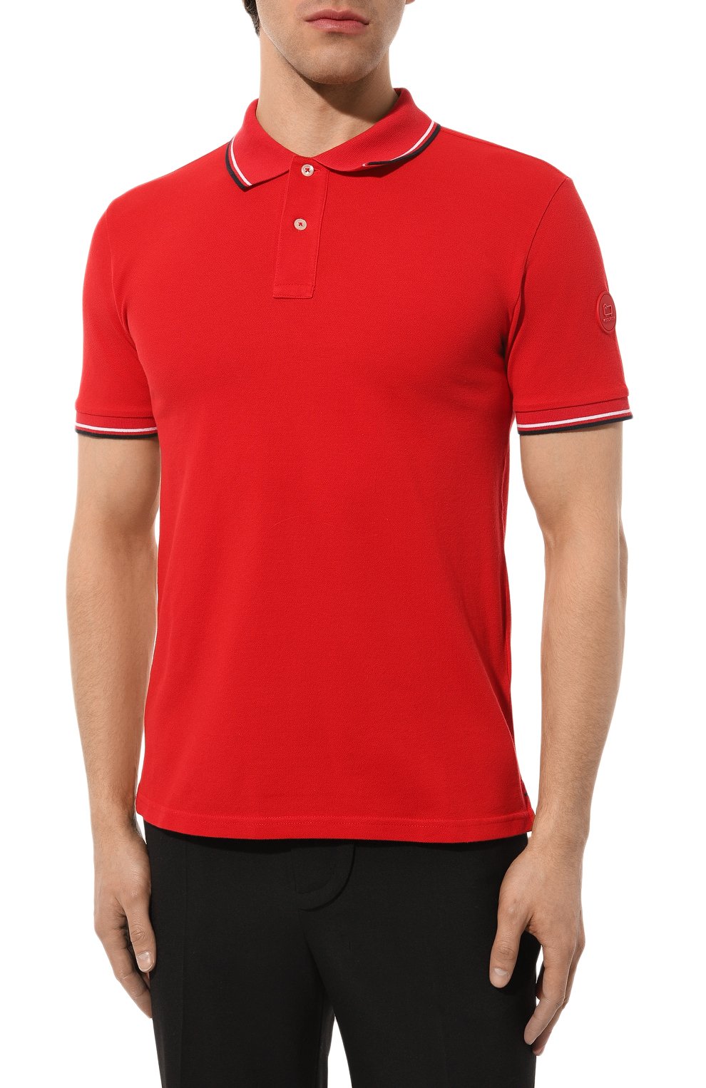 Хлопковое поло WOOLRICH, арт. CFW0P00053MRUT2932, фото 3