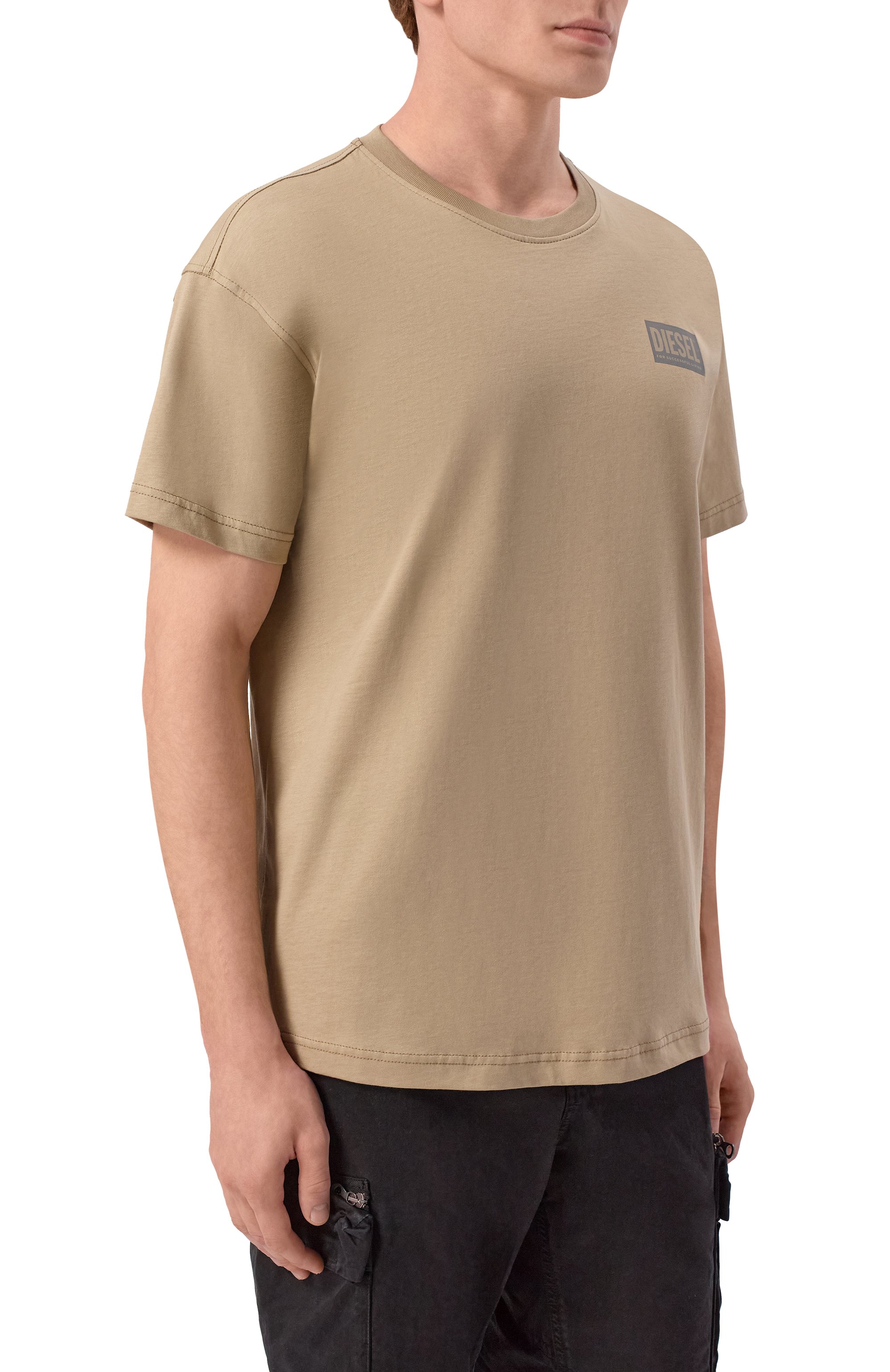 Хлопковая футболка DIESEL, арт. A20975/0QIAM, фото 3