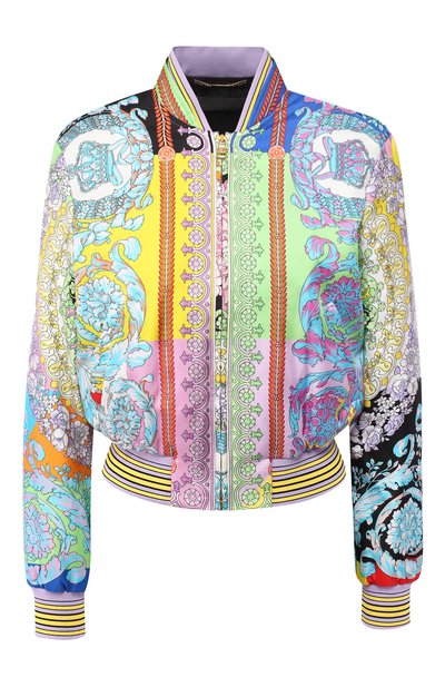 Женский шелковый бомбер VERSACE, арт. A83013/A229975