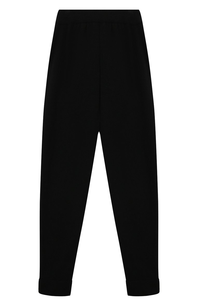 Детская комплект из пуловера и брюк WOOL AND COTTON черного цвета, арт. KRUFP-003 | Фото 4 (Драгоценные камни: Проставлено; Рукава: Длинные; Материал внешний: Шерсть; Материал сплава: Проставлено; Девочки Кросс-КТ: Костюмы-спорт; Ростовка одежда: 6 лет | 116 см)