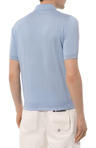 Поло из шелка и хлопка ZILLI, арт. MBZ-PZ122-JACQ1/MC01, фото 4