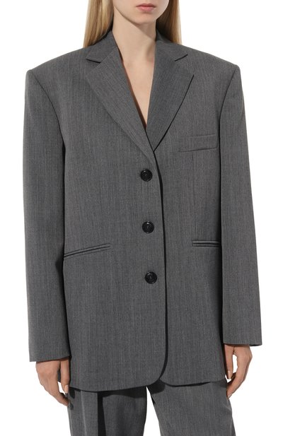 Жакет ROHE серого цвета по цене 61550 руб., арт. 408-11-277, фото 3 Жакет ROHE, арт. 408-11-277, фото 3