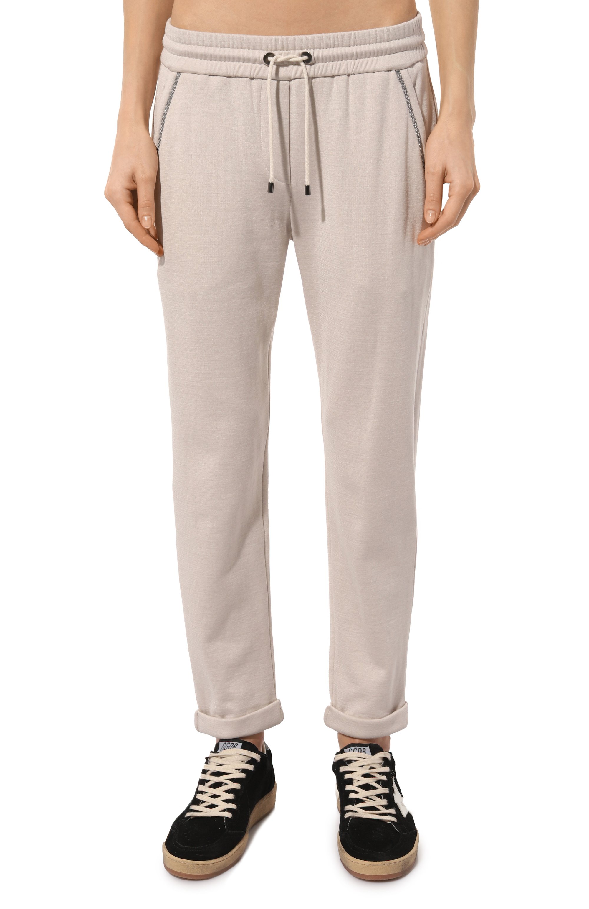 Брюки из хлопка и шелка BRUNELLO CUCINELLI, арт. MD828B1066, фото 3