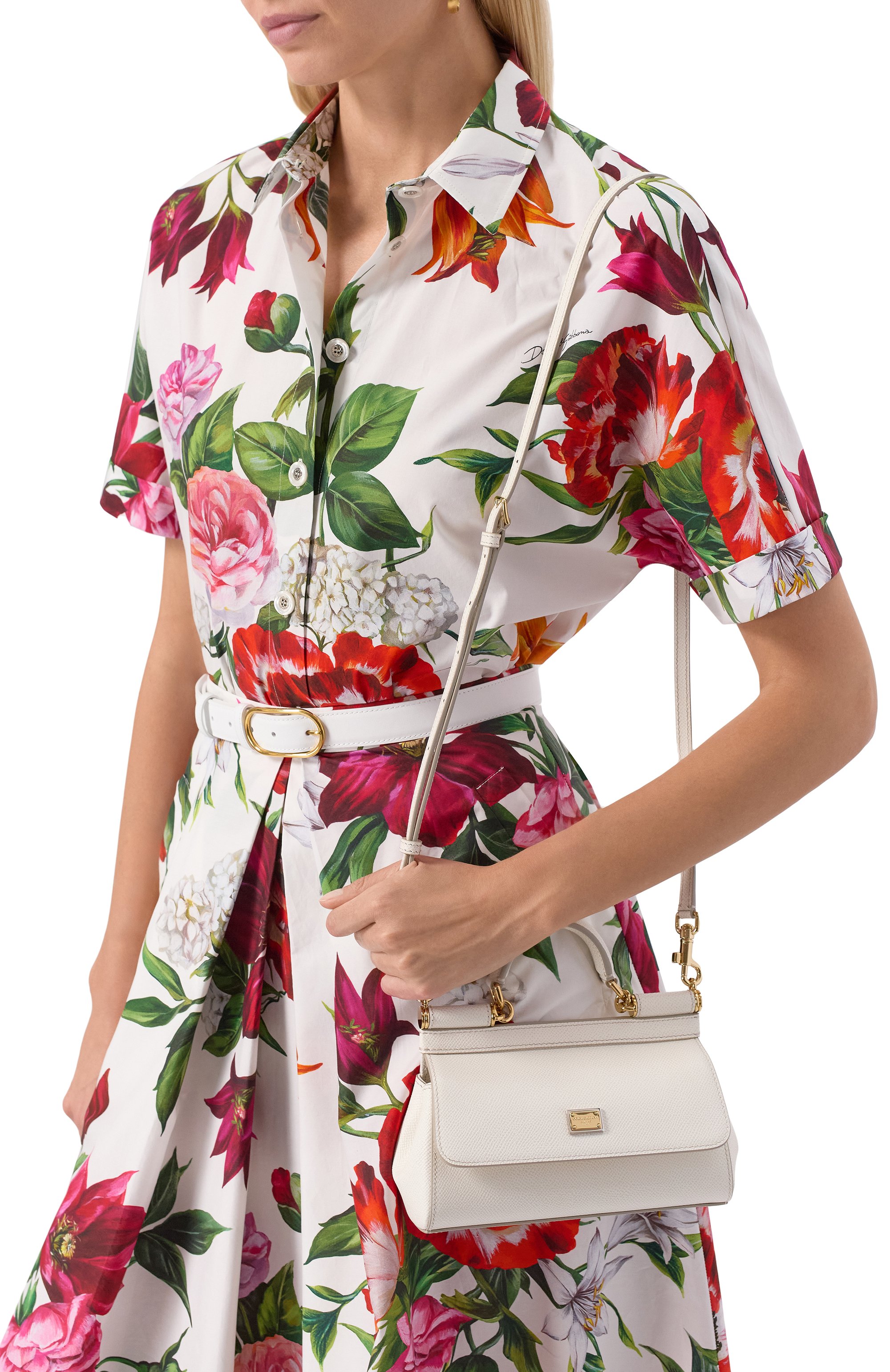 Сумка my sicily small DOLCE & GABBANA кремового цвета по цене 143000 руб., арт. BB7116/B1001, фото 2 Сумка my sicily small DOLCE & GABBANA, арт. BB7116/B1001, фото 2