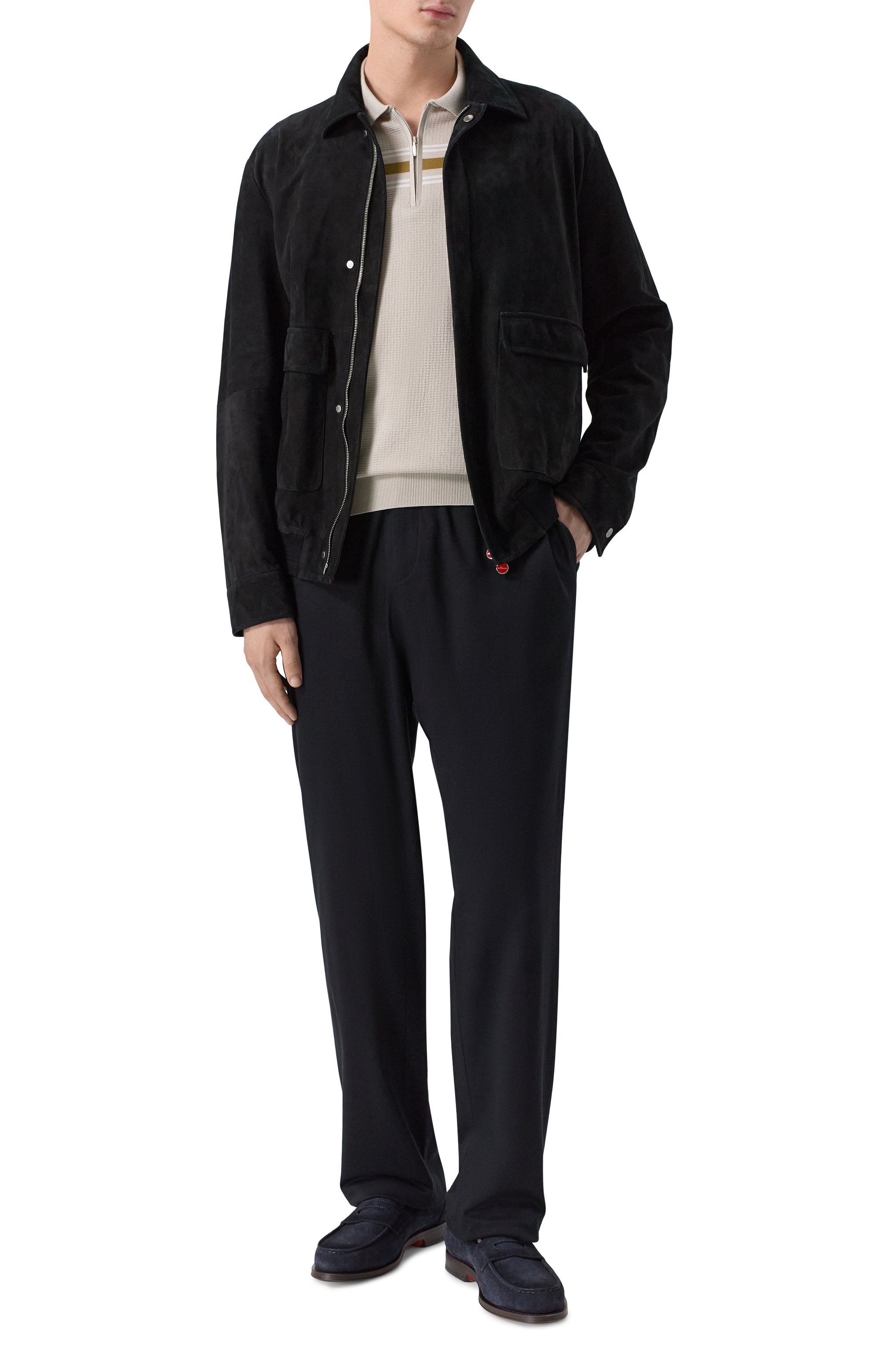 Замшевые пенни-лоферы quentin SANTONI, арт. MCQG18143PD5SRVR, фото 2