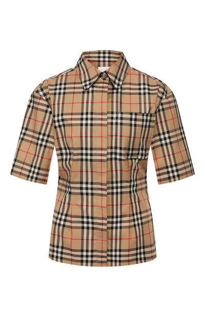 Женская хлопковая рубашка eleonora BURBERRY, арт. 8025823