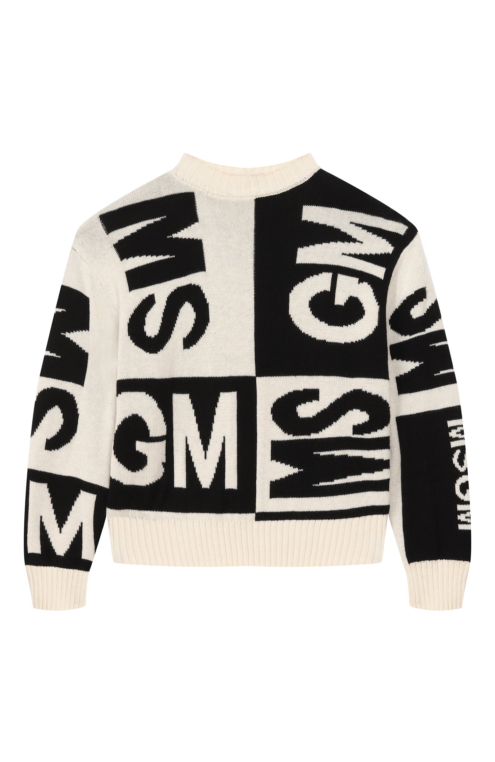 Свитер из хлопка и шерсти MSGM KIDS, арт. F6MSJGJP063, фото 1