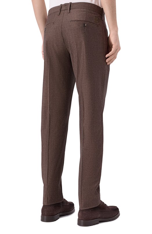 Шерстяные брюки Jacob Cohen JUM_PT001 002 T802A RW Коричневый  JUM_PT001 002 T802A RW Фото 4