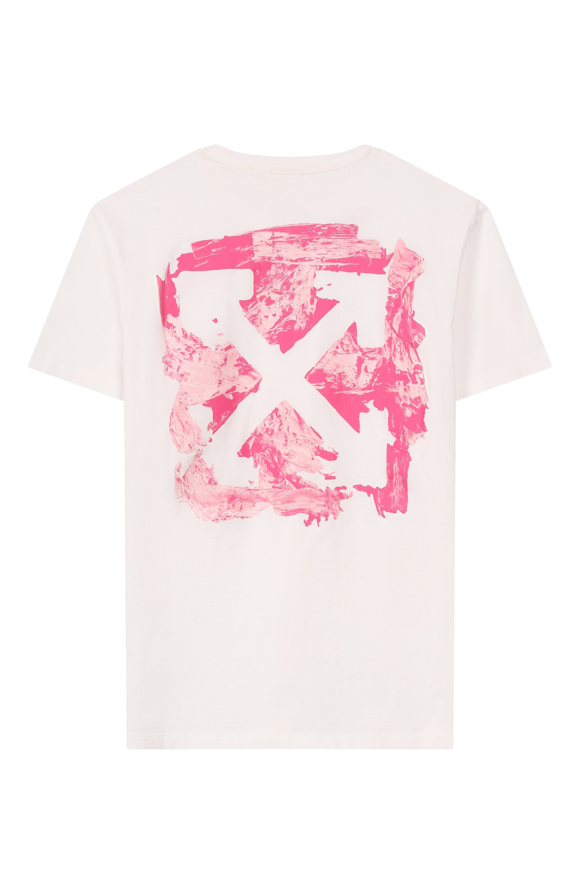 Хлопковая футболка OFF-WHITE молочного цвета по цене 24200 руб., арт. 0GAA001F25JER006/12+, фото 2 Хлопковая футболка OFF-WHITE, арт. 0GAA001F25JER006/12+, фото 2