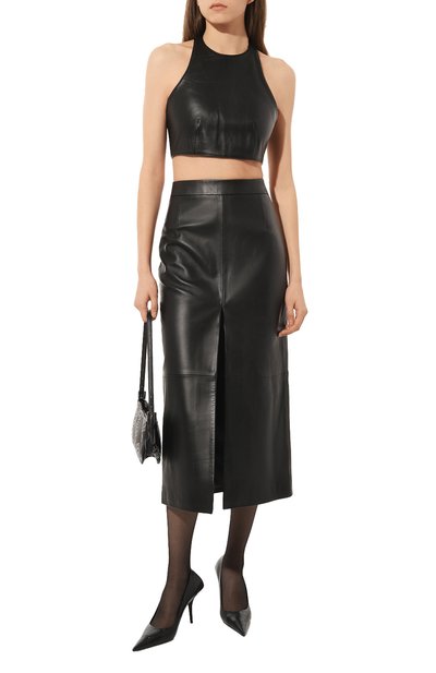 Кожаная юбка MAINLESS, арт. SK22-01-01-BL, фото 2