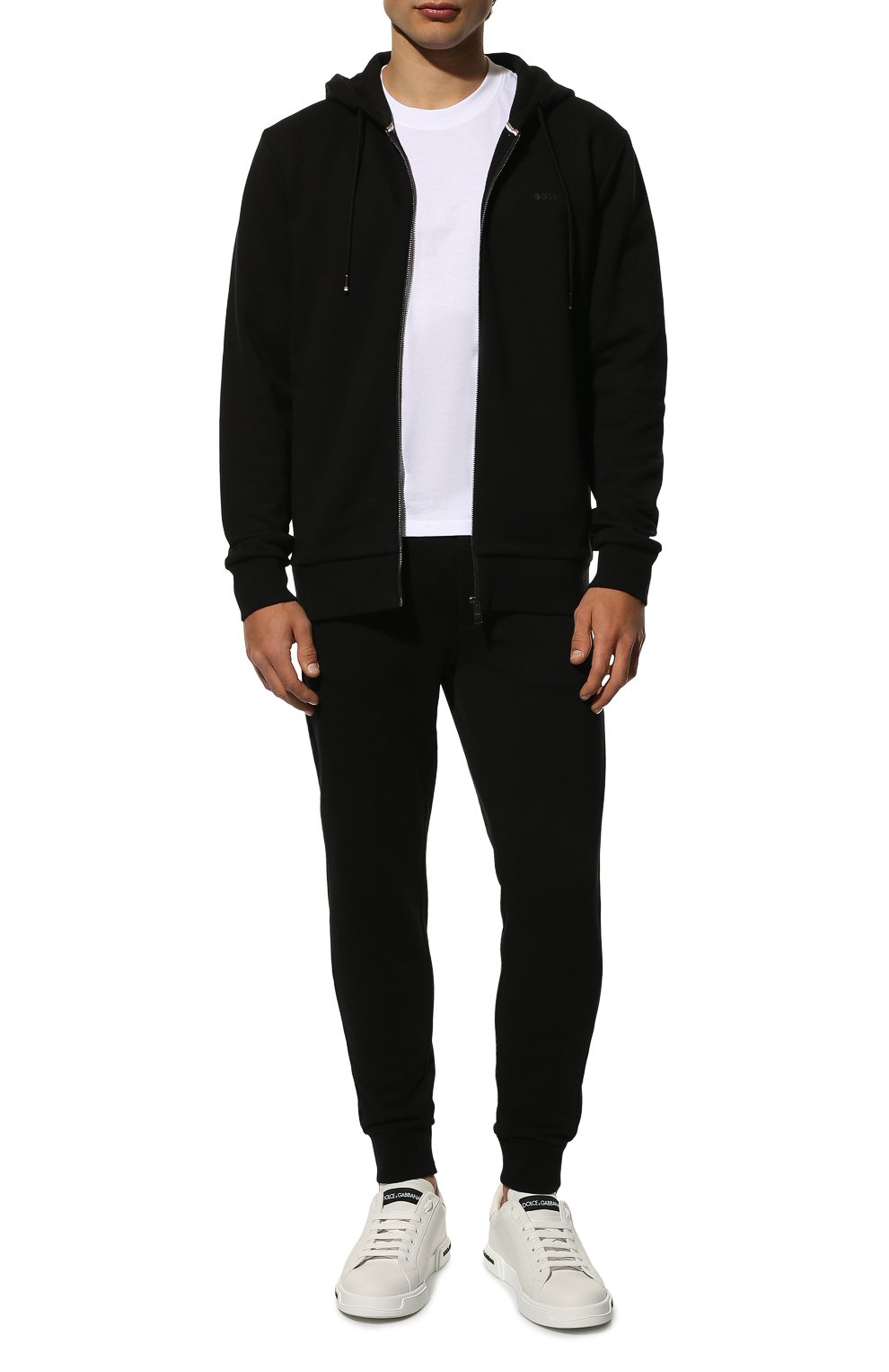 Хлопковая толстовка BOSS черного цвета по цене 22600 руб., арт. 50471960, фото 2 Хлопковая толстовка BOSS, арт. 50471960, фото 2