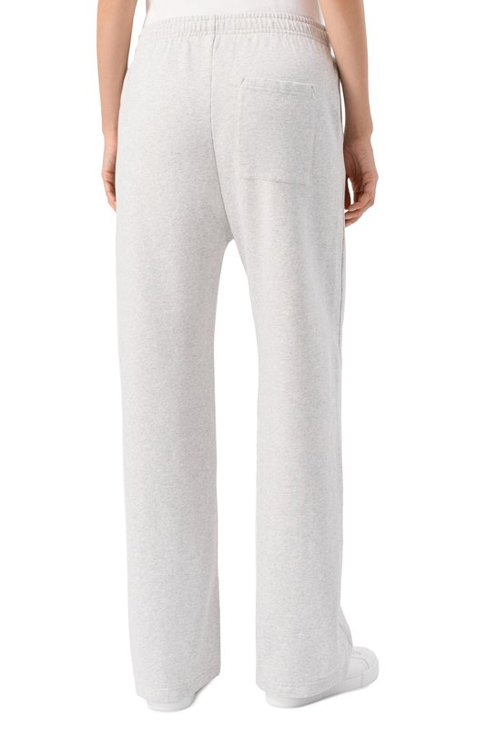 Хлопковые брюки Sporty and Rich PA040508033GY03 Серый  PA040508033GY03 Фото 4