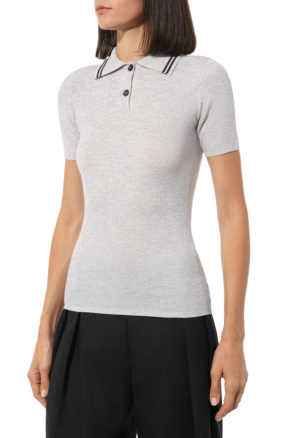 Поло из кашемира и вискозы BRUNELLO CUCINELLI, арт. M9A84B1257, фото 3