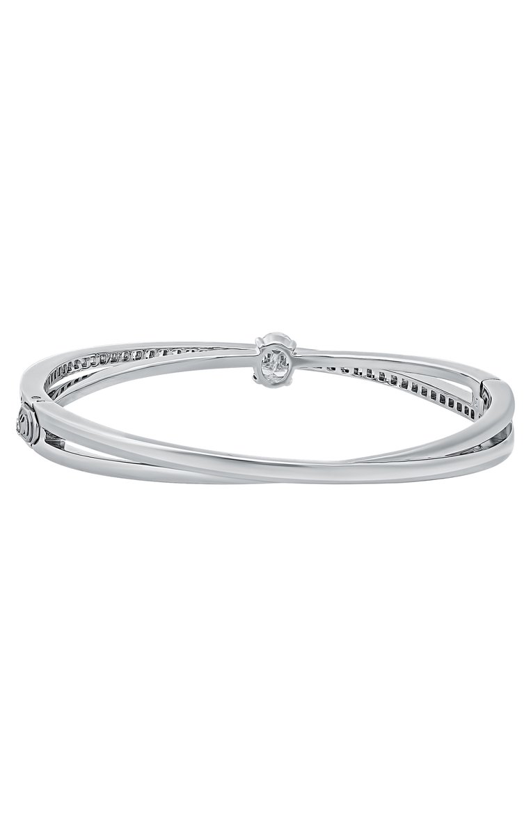 Женский браслет hyperbola SWAROVSKI серебряного цвета, арт. 5691225 | Фото 3 (Нос: Не проставлено; Материал: Металл, Кристаллы)