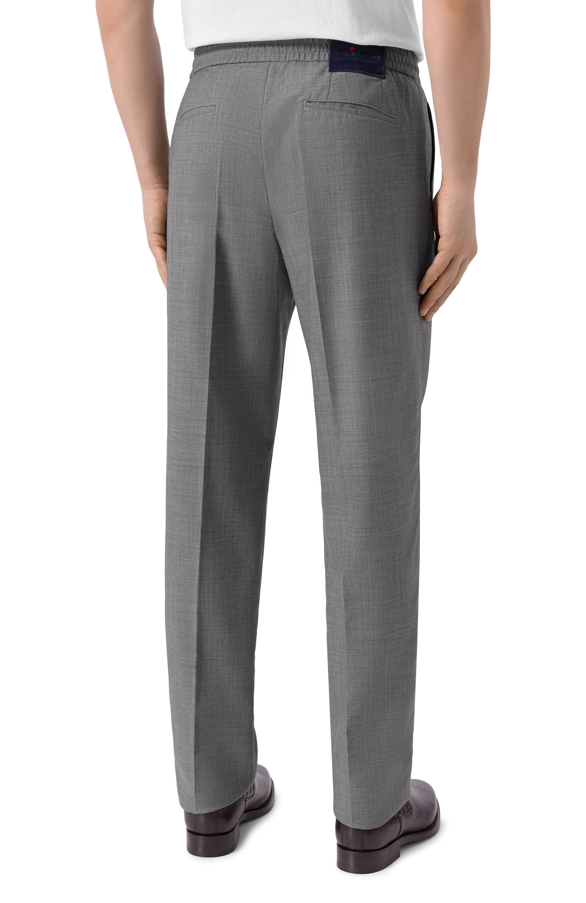 Шерстяные брюки KITON серого цвета по цене 232000 руб., арт. UPLACRK0123G01, фото 4 Шерстяные брюки KITON, арт. UPLACRK0123G01, фото 4
