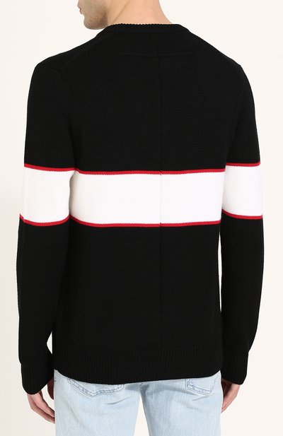 Шерстяной джемпер с логотип ом бренда GIVENCHY, арт. BM900G400M, фото 4