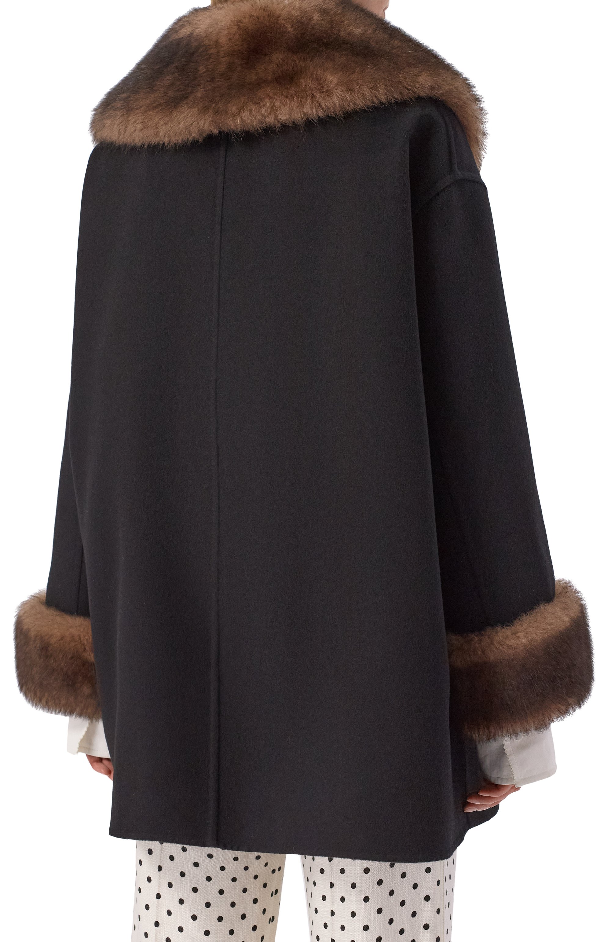 Пальто из шерсти и кашемира с отделкой из ягненка VALENTINO, арт. 8B3CJ440/6JA, фото 4