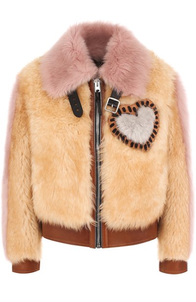 Укороченная шуба из овчины с отложным воротником COACH, арт. 30490, ф ото 1