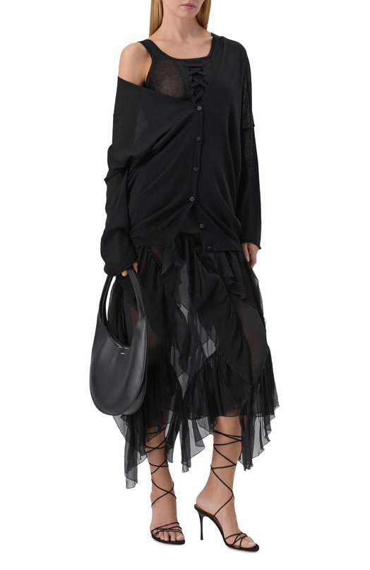 Кардиган из кашемира и шелка Isabel Benenato DK922S26 Чёрный  DK922S26 Фото 2