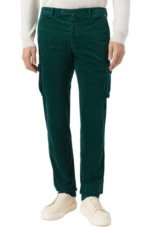 Вельветовые брюки-карго Kiton UFPPCAK0105H01 Зелёный  UFPPCAK0105H01 Фото 3