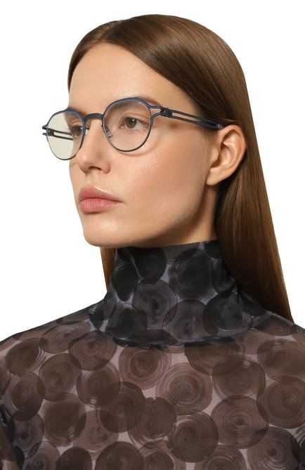 Же�нские оправа MYKITA синего цвета, арт. VAASA/514 | Фото 2 (Региональные ограничения белый список (Axapta Mercury): Не проставлено; Нос: Не проставлено)