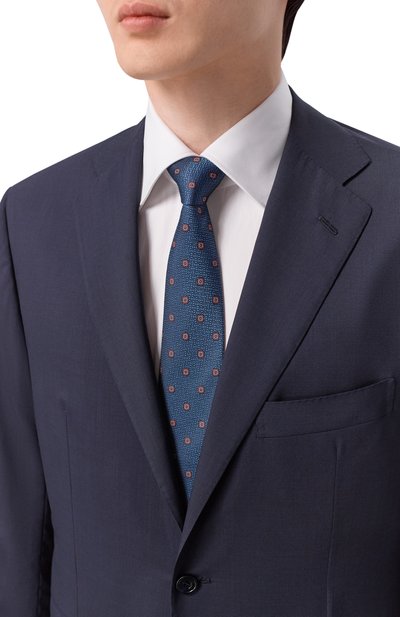 Мужской шелковый галстук CANALI, арт. 18/HJ04570