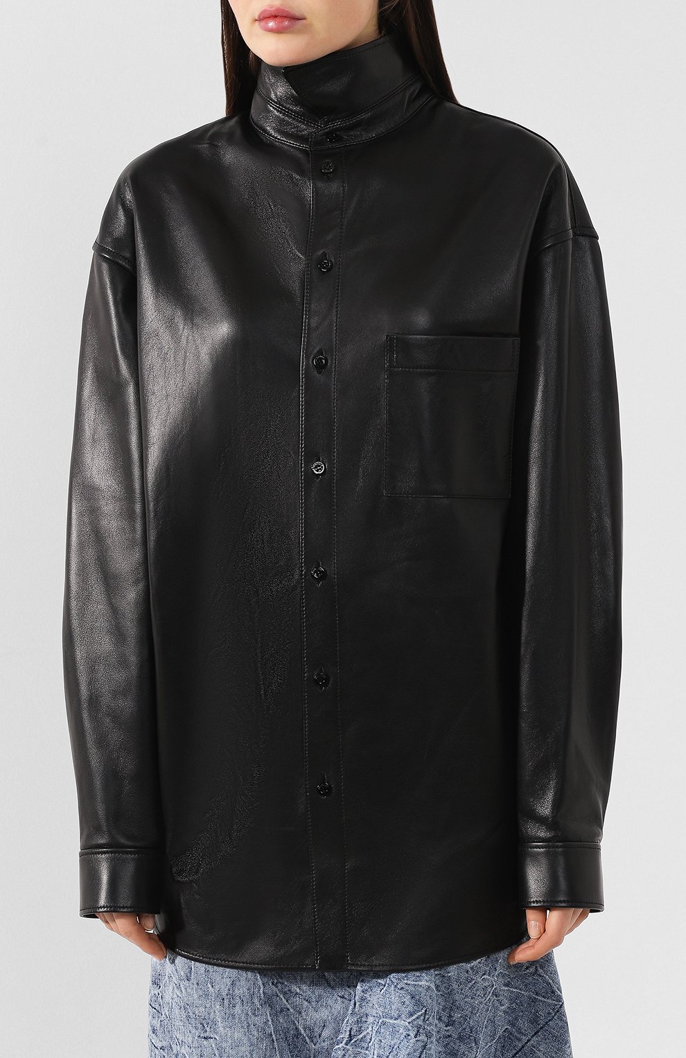 Кожаная рубашка BALENCIAGA, арт. 583119/TDS07, фото 3