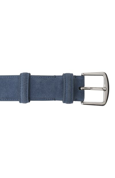 Замшевый ремень LORO PIANA голубого цвета по цене 49650 руб., арт. FAA1544, фото 3 Замшевый ремень LORO PIANA, арт. FAA1544, фото 3