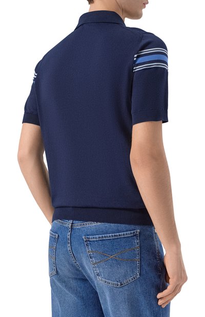 Поло из хлопка и шелка ZILLI, арт. KZP002M0142V0C000, фото 4