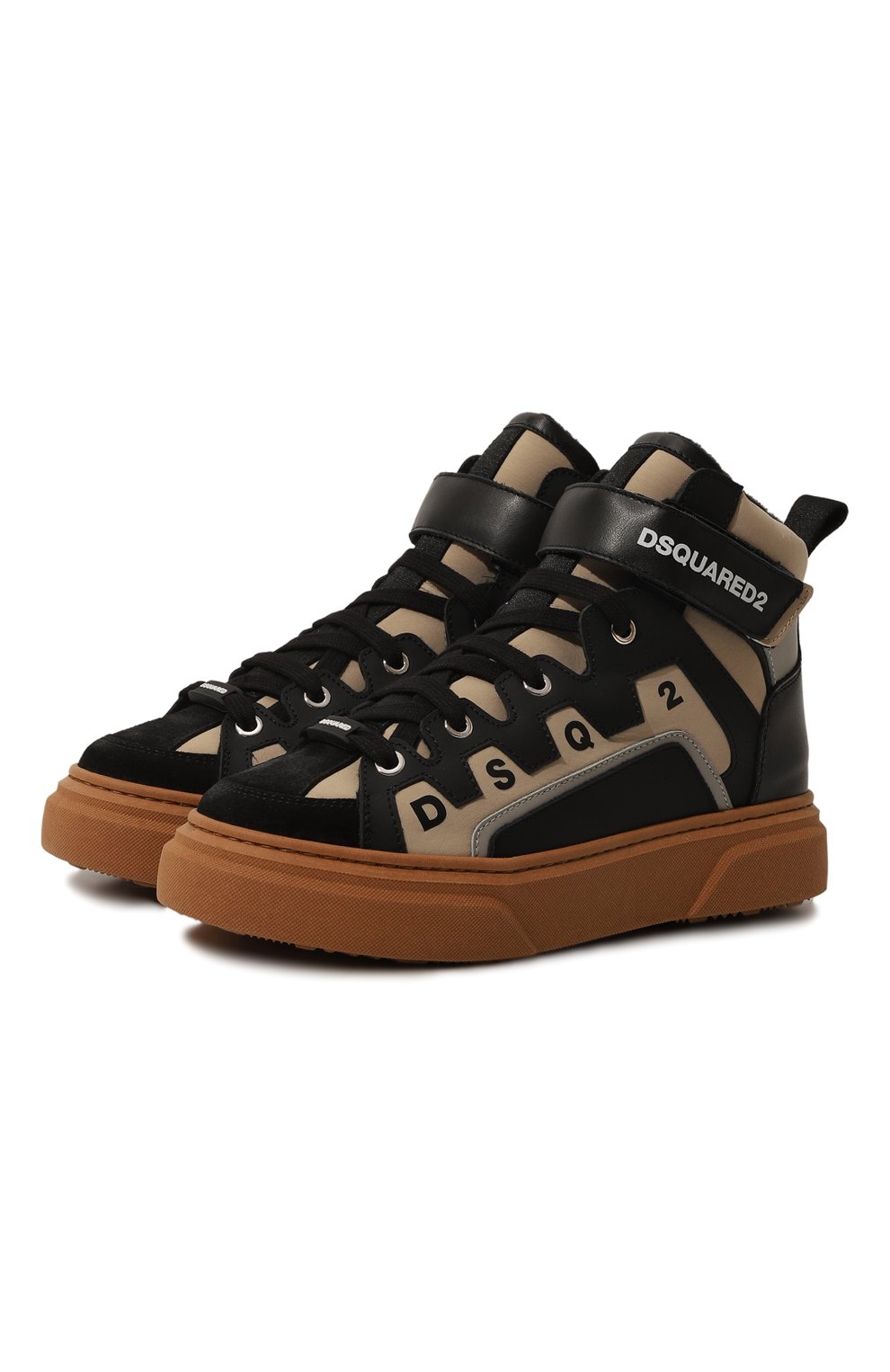 Комбинированные кеды DSQUARED2, арт. 79314/35-41, фото 1