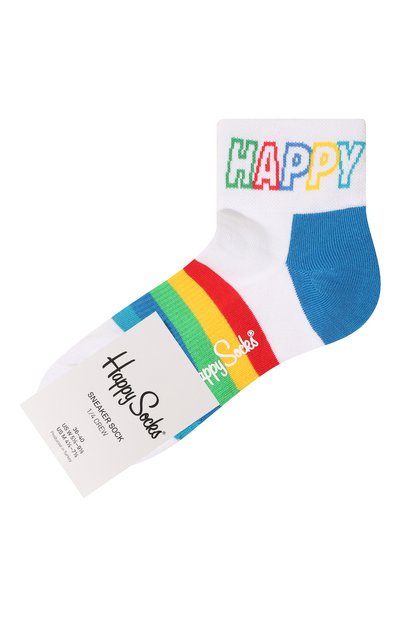 Женские носки rainbow stripe 1/4 crew HAPPY SOCKS, арт. ATSTR13