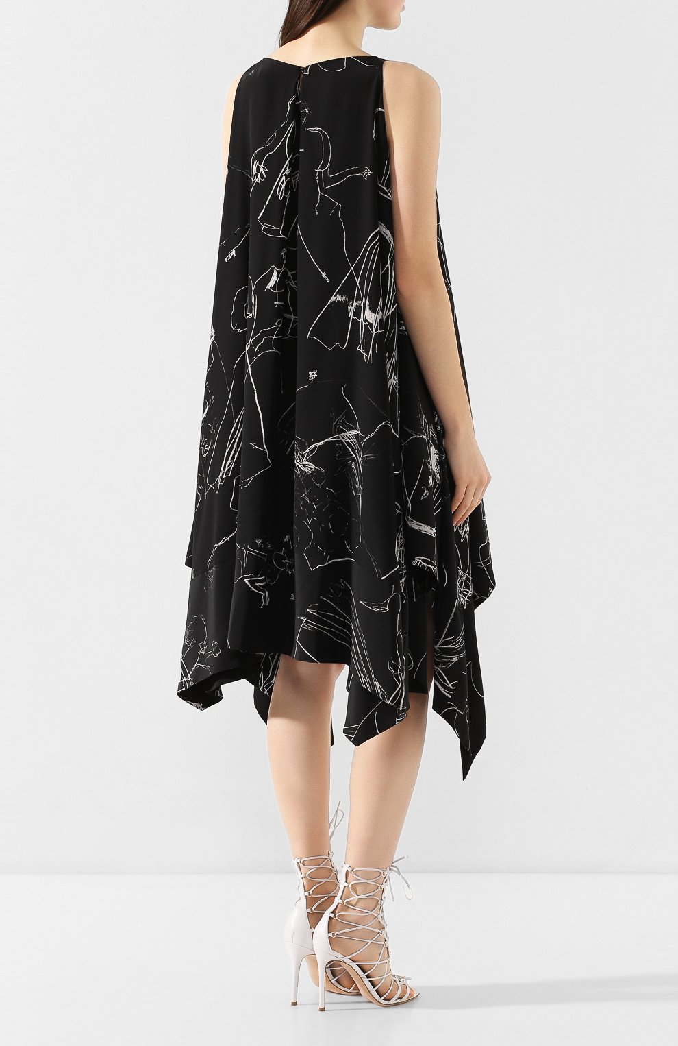 Шелковое платье ALEXANDER MCQUEEN, арт. 617198/QDAAP, фото 4