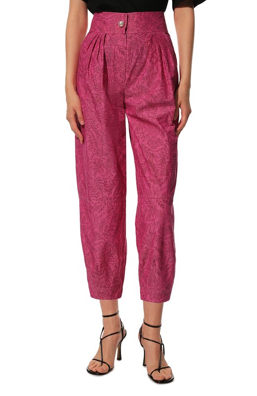 Хлопковые брюки Nackiye L`0RIENT KIM0N0 PANTS Розовый  L`0RIENT KIM0N0 PANTS Фото 3