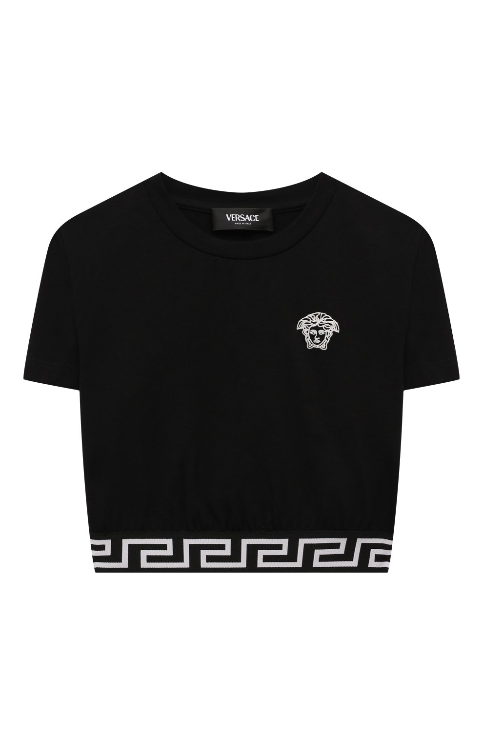 Хлопковая футболка VERSACE, арт. 1013785/1A11417/4-6, фото 1