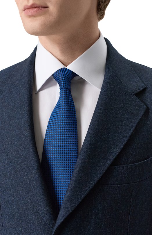 Шелковый галстук Stefano Ricci CCXL/60005 Синий  CCXL/60005 Фото 2