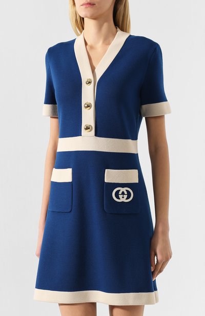 Шерстяное платье GUCCI, арт. 606017/XKA4A, фото 3